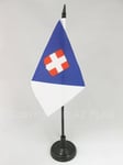 DRAPEAU DE TABLE DÉPARTEMENT DE LA SAVOIE 15x10cm - PETIT DRAPEAUX DE BUREAU DÉP