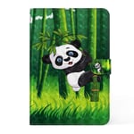 LMFULM® Case for Lenovo Tab E10 TB-X104F (10.1 Inch) PU Leather Protective Shell Smart Case with Stand Case Flip Cover Holster 3D Panda