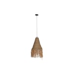 Taklampa DKD Home Decor Naturell Järn 50 W Jute (44 x 44 x 67 cm)