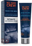 NO Hair Crew Intimate Hair Removal Cream - Extra Gentle Depilatory Cream for for