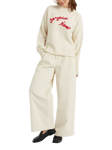 Chinti & Parker Joyeux Noel Wool Rich Jumper, Cream