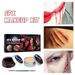 Skin Wax Makeup Kit Halloween Wound Modeling Fake Blood Scar Wax Party Speci GF0