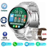 2024 Mens Smart Watches Health Monitor Bluetooth Call NFC GPS Tracker Waterproof