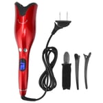 (US Plug)Automatic Hair Curler Tool Red Constant Temperature Professional