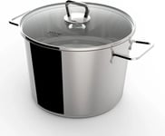 Vivo 24 cm Casserole Pan With Lid Suitable for All Stoves Stay Cool Handles