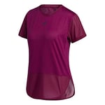 adidas A.rdy Lvl 3 Tee T-Shirt pour Femme, Femme, Tricot, GN7313_2XS, Rose (Bayint)/Noir, XXS