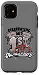 iPhone 11 1st Wedding Anniversary Celebrating 1 Year Matching Gift Case