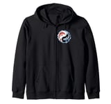 Koi Fish Yin and Yang Japanese Carp Zen Yoga For Women Men Zip Hoodie