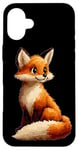 iPhone 16 Plus Retro Pixel Fox Design for Animal Enthusiasts for Kids Case