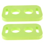 D DOLITY 2 Pieces EVA Swimming Swim Training Aid Pool Noodle/Woggle Connector Holes Green