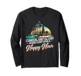 Cumberland Island Summer Vacation Beach Palm Tree Island Long Sleeve T-Shirt