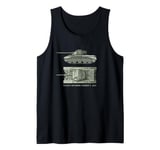 Comet British WW2 Tank Diagrams Tank Top