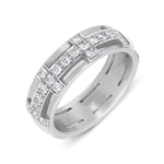 18ct White Gold 0.31ct Diamond Band Ring