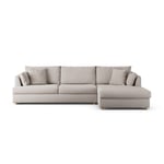 Habitat Holmfirth Right Hand Corner Sofa - Stone 4 Seater