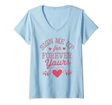 Womens Happy Valentines Day My Love Funny Quotes For Friends Lovers V-Neck T-Shirt