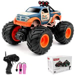 deAO Remote Control Cars,1:18 Scale Bigfoot Remote Control Monster Truck Toys, 2.4Ghz All Terrain Racing Car for 3-12 Years Old Kids, Off-Road Rechargeable RC Crawler Cars