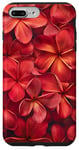 iPhone 7 Plus/8 Plus Red Frangipani Flowers Plumeria Flower Pretty Garden Hawaii Case