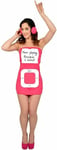 Morph Suit Personalisable Mp3 Player Pink Large Adult Fancy Dress Costume