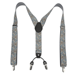 Herr Suspender 1.4x45.3in Starka Hållbara Metallklämma Y-Rygg Stort Komfort Justerbara Herr Dress Suspender för Vuxna