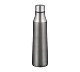 alfi Gourde City Bottle en acier inoxydable gris 700 ml, bouteille isotherme étanche à l'acide carbonique, 5527.234.070 Bouteille isotherme chaude 12 heures froide 24 heures sans BPA