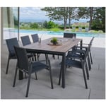 Ozalide - sacramentinea - Ensemble table et chaises de jardin - 12 places