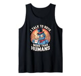 I talk to robots more than human Fun AI Machine Bot Tank Top