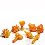 Polyhero Dice - The Cleric Sunstorm (8 Dice Set)