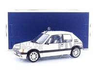 Norev- Peugeot 205 GTI 1.9 1989 Meije White 1:18 Miniature, 184842