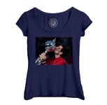 T-Shirt Femme Col Echancré Trophee Grand Chelem Novak Djokovic Tennis Superstar Sport