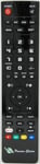 Replacement Remote Control for YAMAHA RAV203[TV], HI-FI