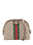 Pre-loved GUCCI Ophidia GG Supreme Canvas and Leather Shoulder Bag, Brown/Multi