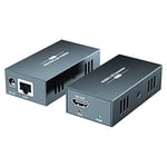 PWAYTEK HDMI Extender 4K@60Hz über Cat5/ Cat5e / Cat6 / Cat7 Bis zu 50m/65ft Unterstützung von Y: U: V: 4: 4: 4 und IR-Steuerung HDR