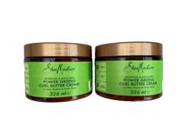 2x Shea Moisture Moringa and Avocado Power Greens Curl Butter Cream 326ml