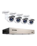 ZOSI 1080P H.265+ TVI 8CH DVR Caméra Kit Surveillance Extérieure Système CCTV