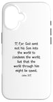 iPhone 16 John 3:17 King James Bible Verse, KJV Case