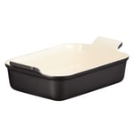 Le Creuset - Heritage rektangulær form 26x19 cm black