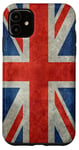 iPhone 11 UK Union Jack Flag in Grungy Style Case