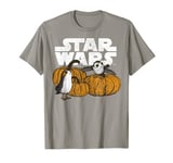 Star Wars Porg Pumpkin Patch Halloween Graphic T-Shirt T-Shirt