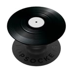 Tourne-disque vinyle rétro PopSockets PopGrip Adhésif