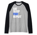 Eat Sleep Pray Repeat Raglan Baseball Tee