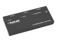 Black Box 1X2 Hdmi Splitter - Video/Audiosplitter - 2 X Hdmi - Skrivbordsmodell