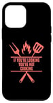 iPhone 12 mini Funny Cooking BBQ Grilling Mom Dad in Living Coral color Case