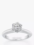 Milton & Humble Jewellery Pre-Loved 950 Platinum Solitaire Brilliant Cut Diamond Ring