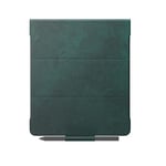 Amazon Kindle Scribe Premium Leather Folio Case with Magnetic Attach (only fits Amazon Kindle Scribe), slim and lightweight cover, Mystery Green