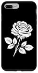 iPhone 7 Plus/8 Plus floral rose graphic Beautiful white flower plant cool design Case