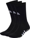 adidas Performance Cushioned 3 Pack Crew Grip Training Socks Black Gym Support