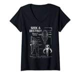 Star Wars Boba Fett Slave One Schematics V-Neck T-Shirt