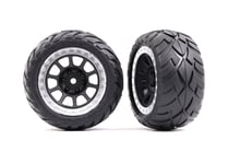 Traxxas TRX2478G Anaconda Tires On Rim Bandit 2.2 Graphite Gray Satin Chrome