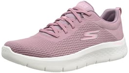 Skechers Femme Go Walk Flex Basket, Bordure Textile Mauve Dark, 38 EU