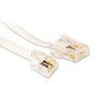 MicroConnect Nettverkskabel - RJ-45 (hann) til RJ-12 (hann) - 3 m - hvit